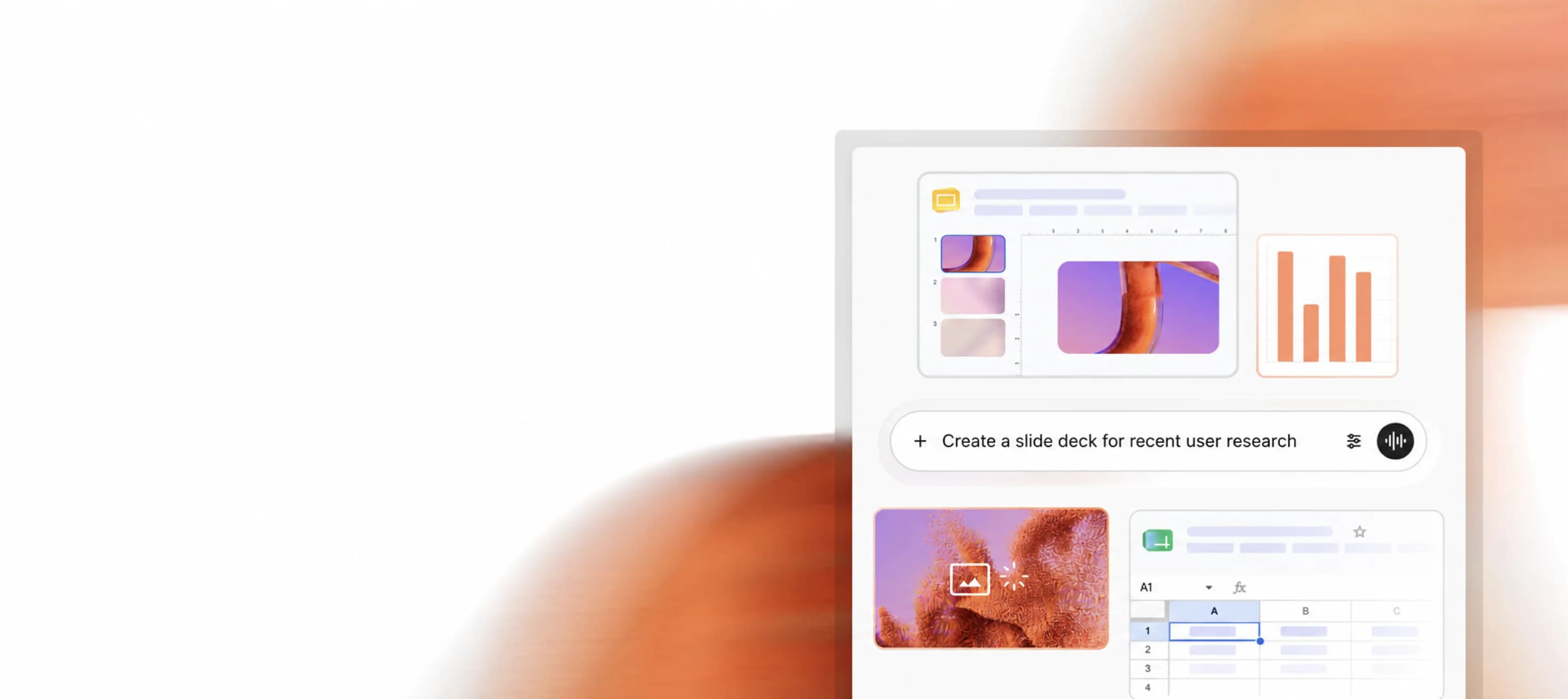 Content creation surfaces connected through Fig Assistant