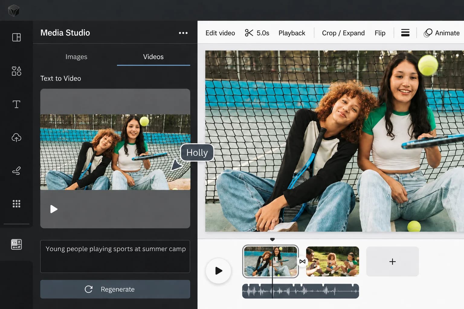 Video generation: From written brief to finished motion.