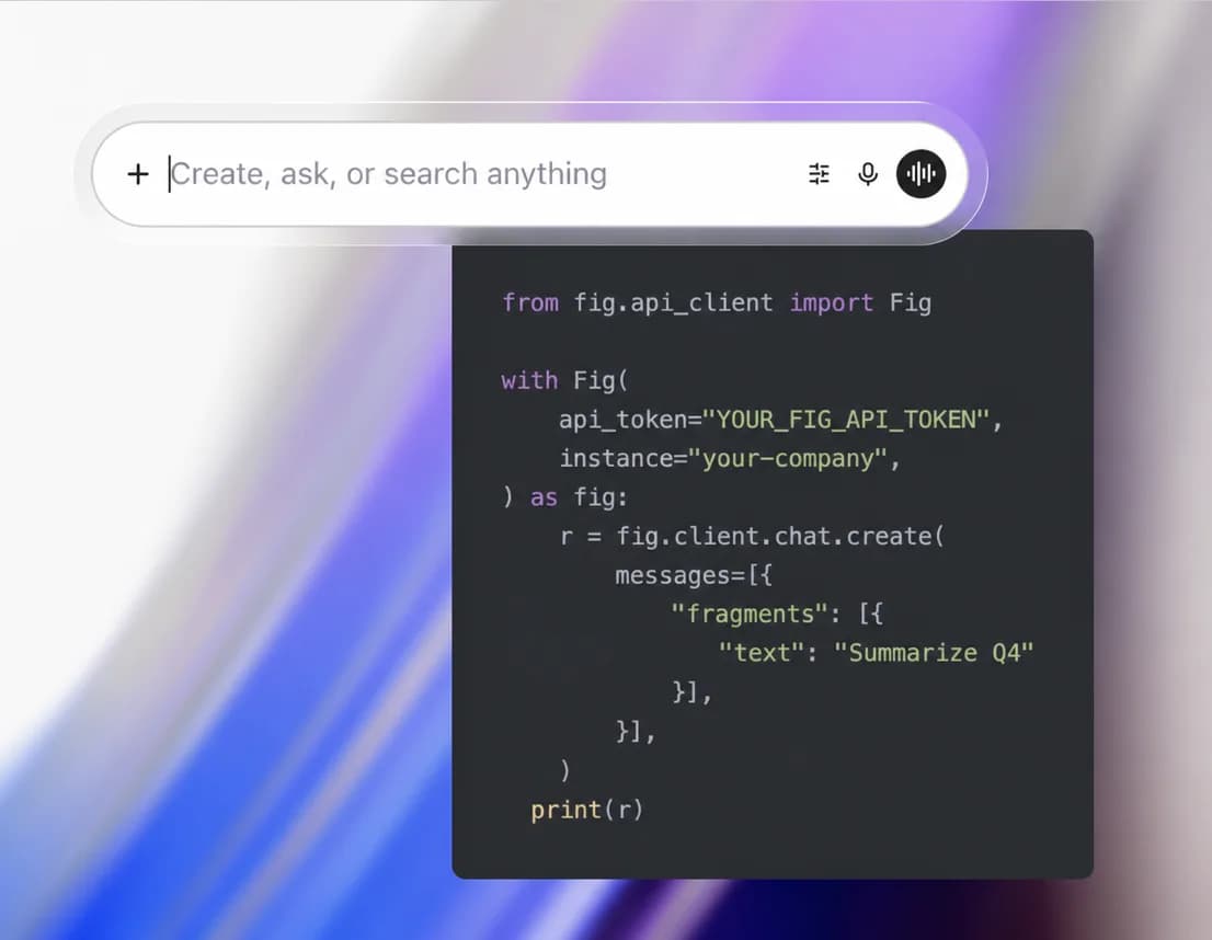 Fig Chat and its Python SDK example