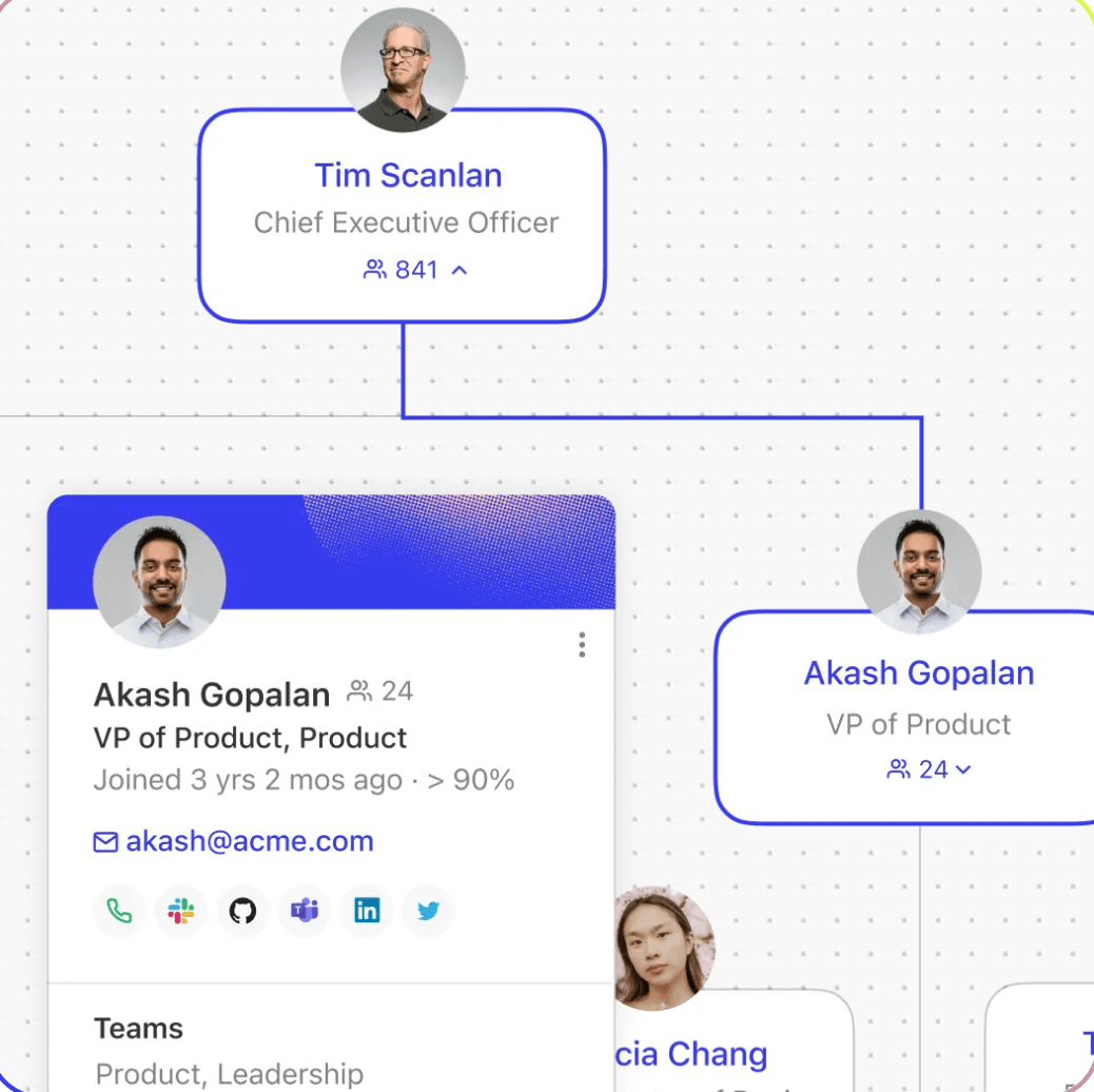 Fig showing customer organization and account context