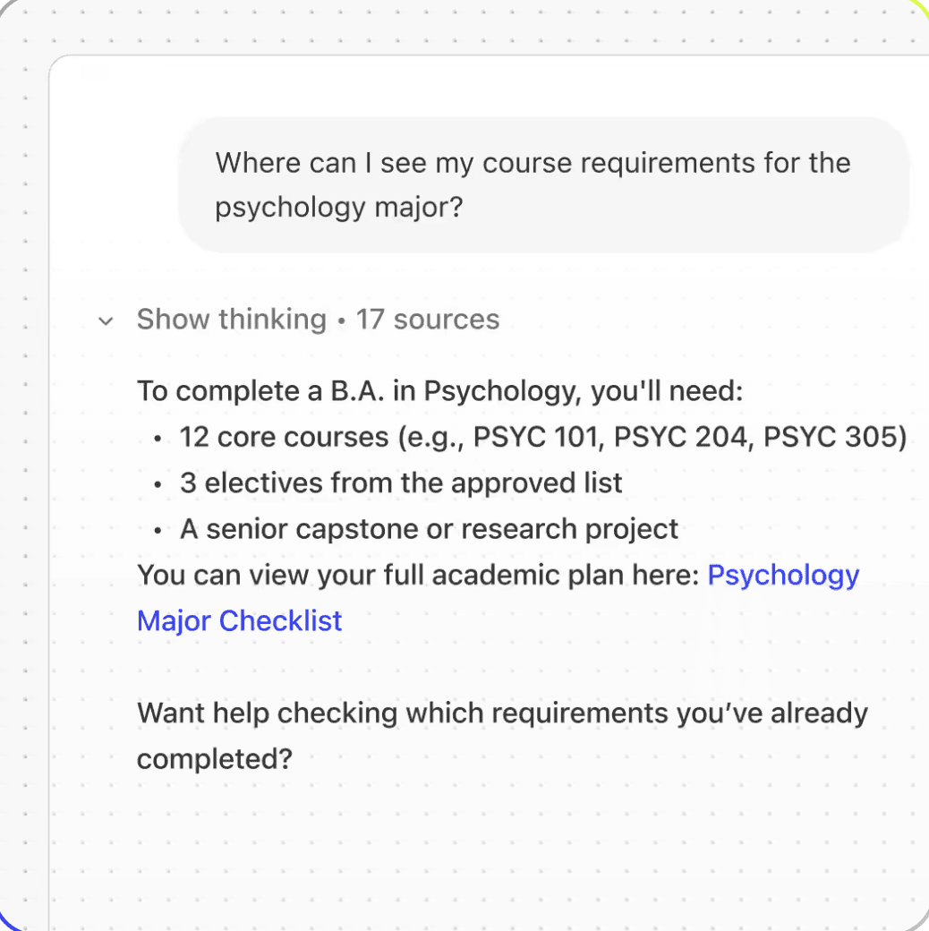 Fig helping higher education teams guide students with always-on support