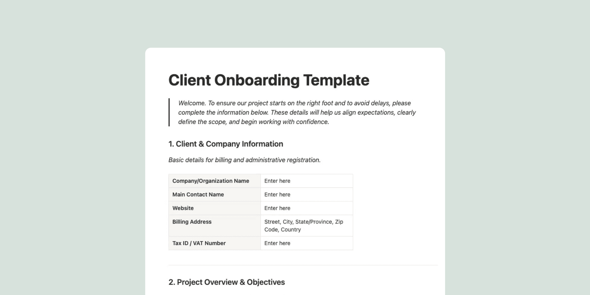 Operational Intake Workflows