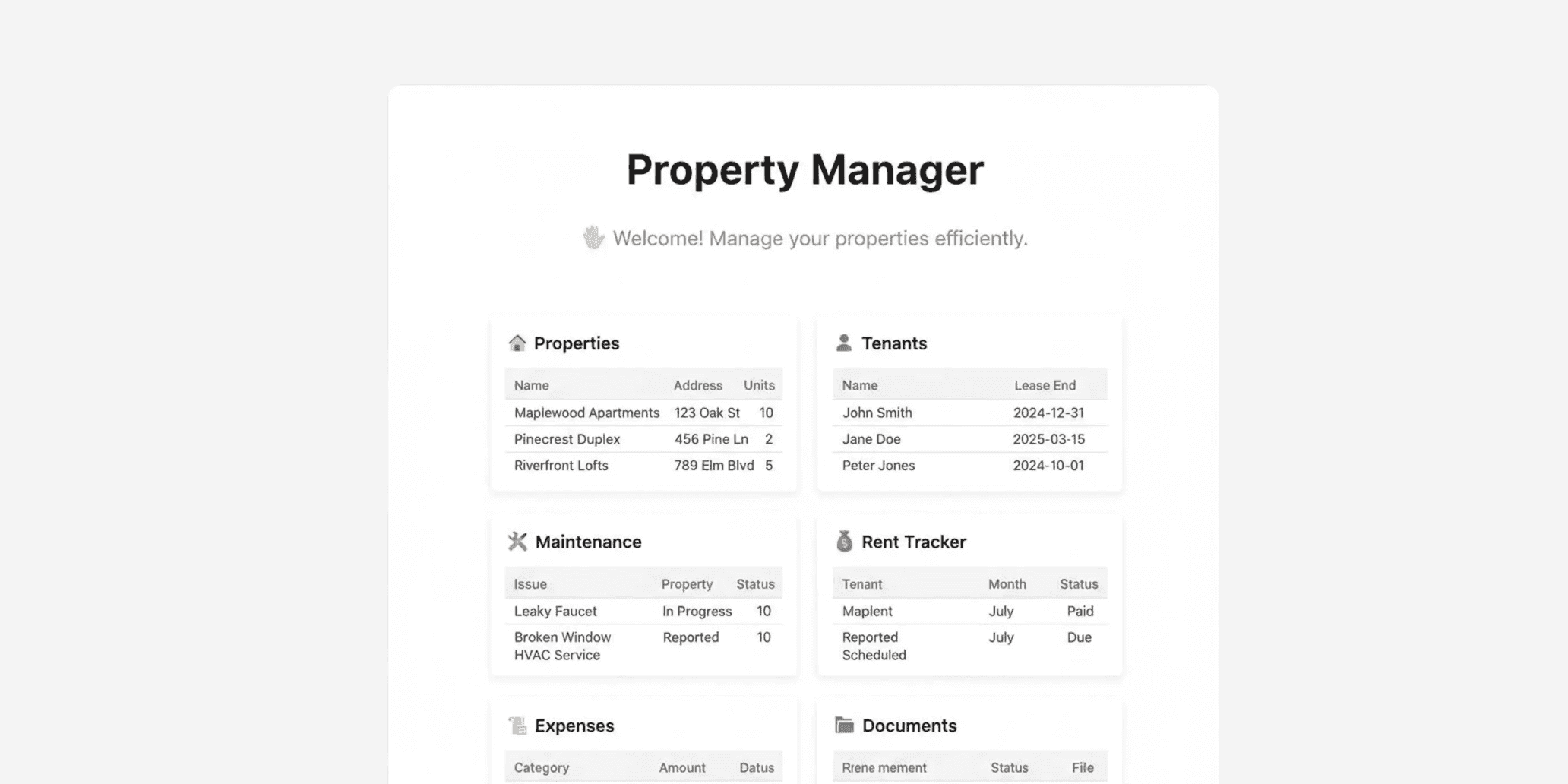 Tenant & Lease Triage