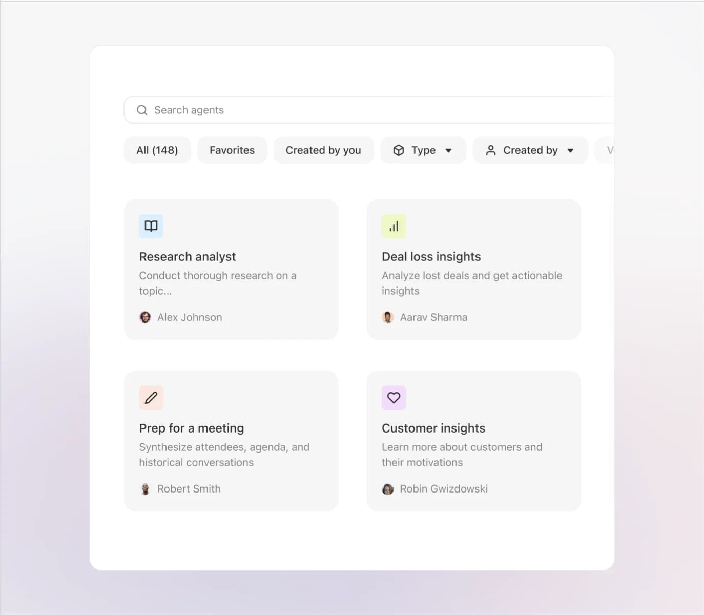 A searchable library of versioned Fig agents