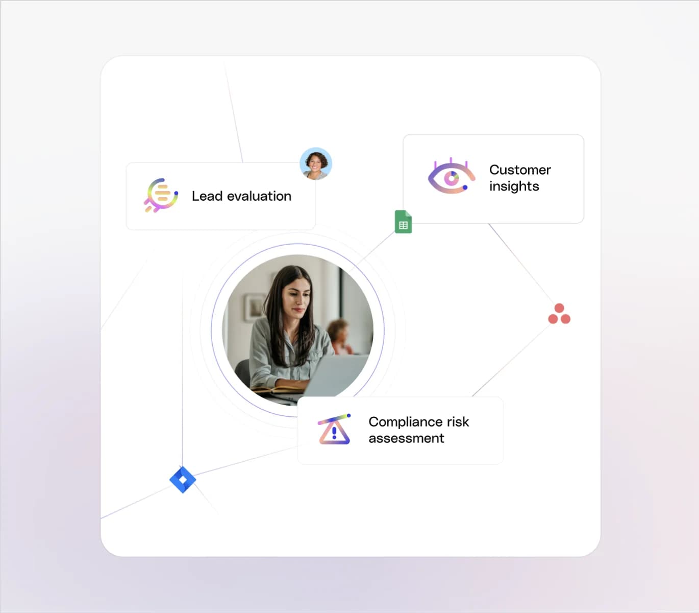 Specialist Fig agents connected across enterprise workflows