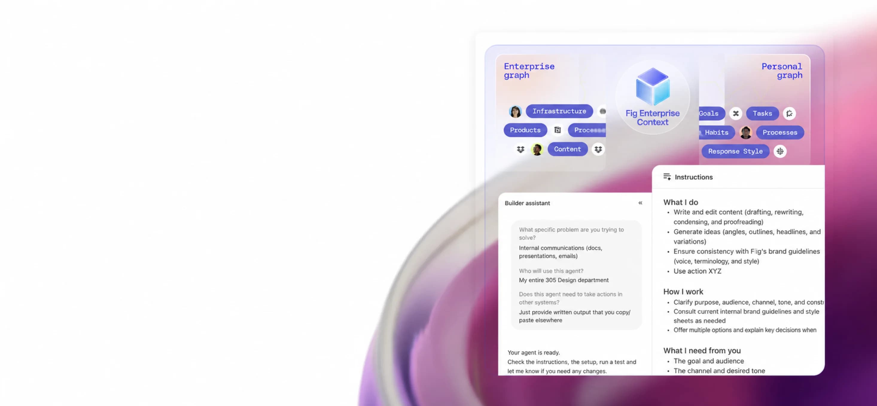 Fig Agents grounded in enterprise context and connected to business systems