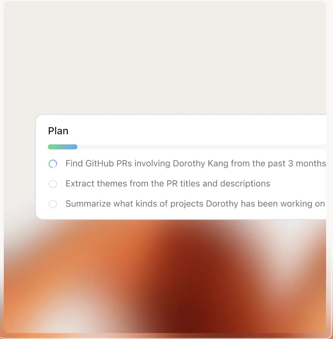 Fig Assistant creating a multi-step plan