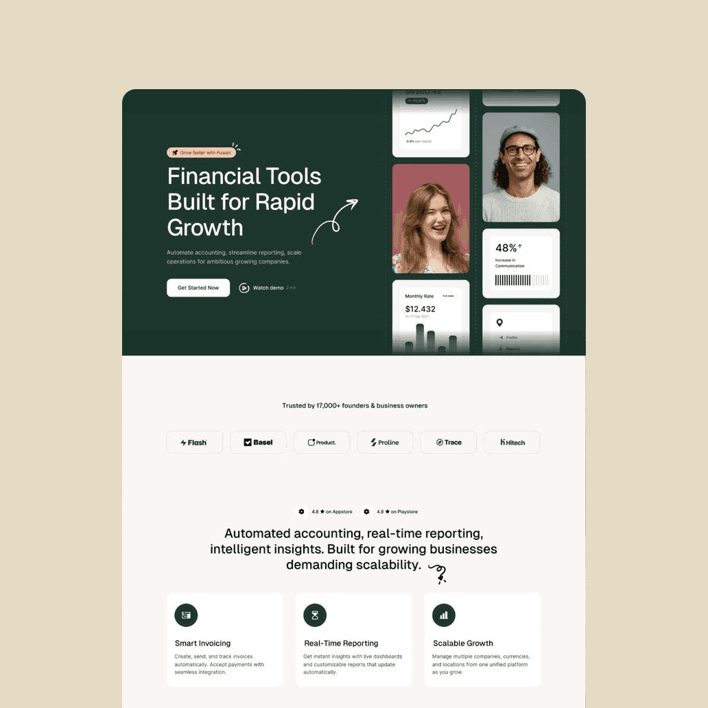 Develop interactive financial utilities