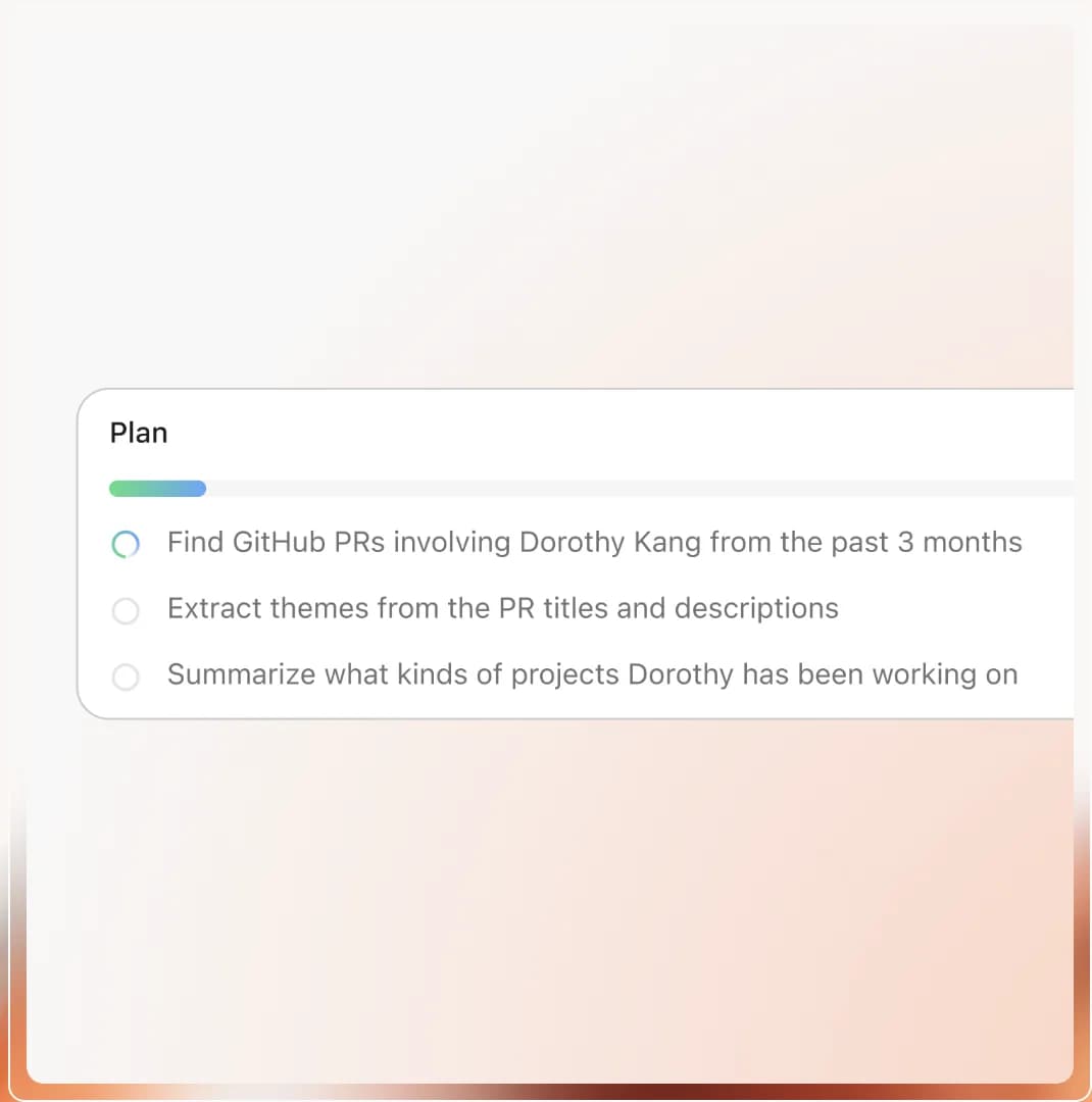 A multi-step research plan prepared by Fig