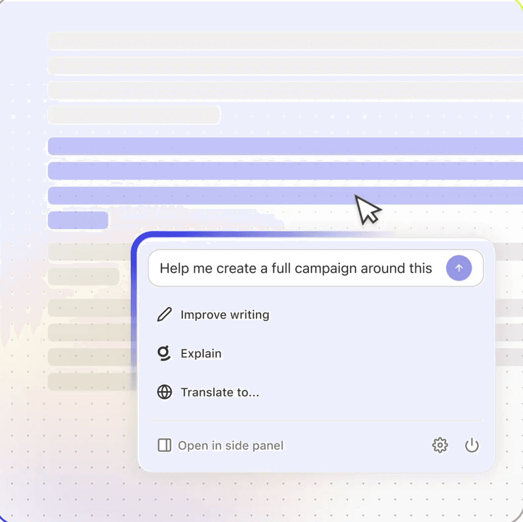 Fig campaign writing assistant creating on-brand B2B content