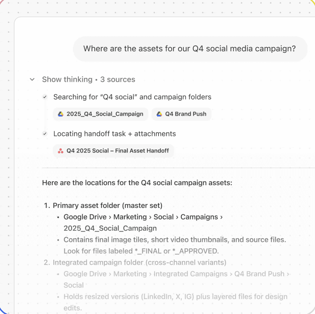 Fig finding approved social campaign assets