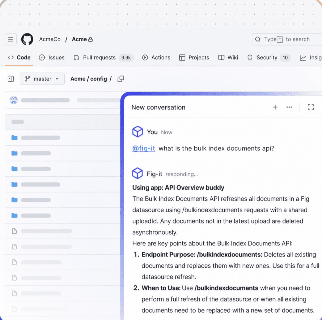 Fig assisting with a GitHub API request