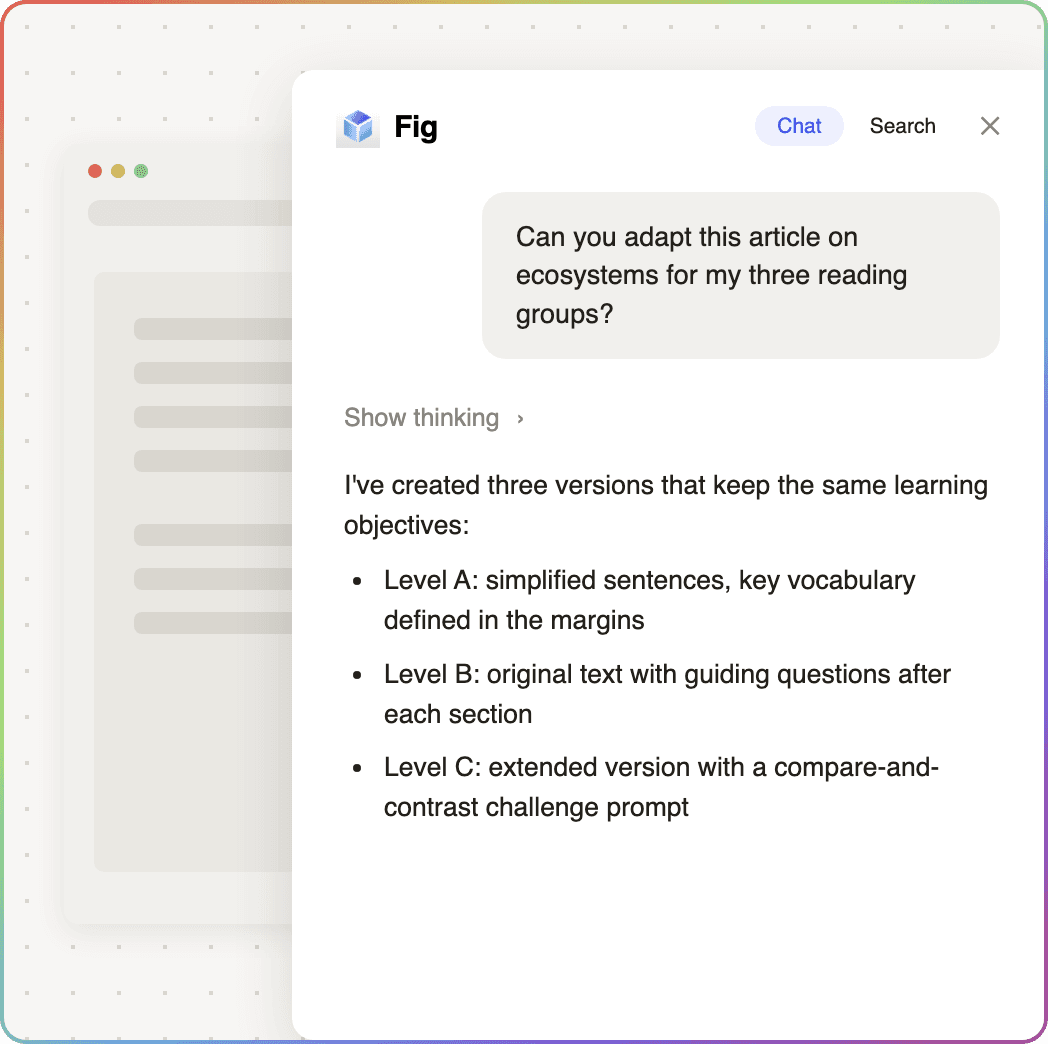 Fig helping k–12 schools & districts teams reach every learner at their level